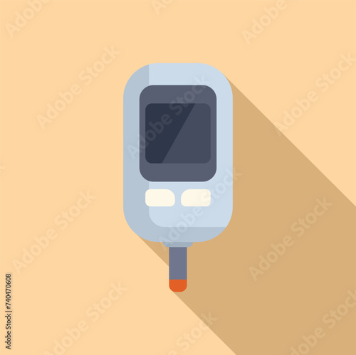 Examination apparatus icon flat vector. Medical patient care. Clinical laboratory