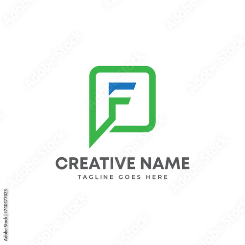 Abstract Fetter a logo fit for All business