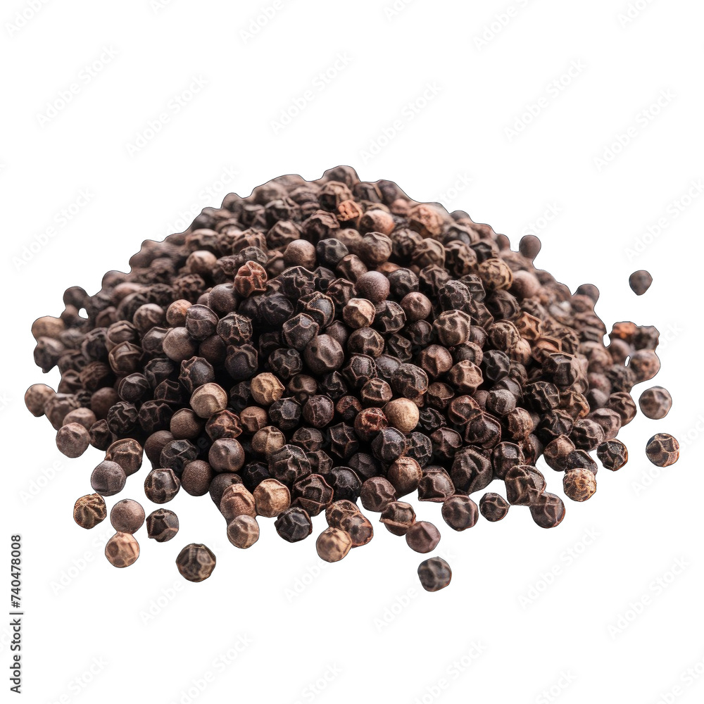 macro a pile of Peppercorn png