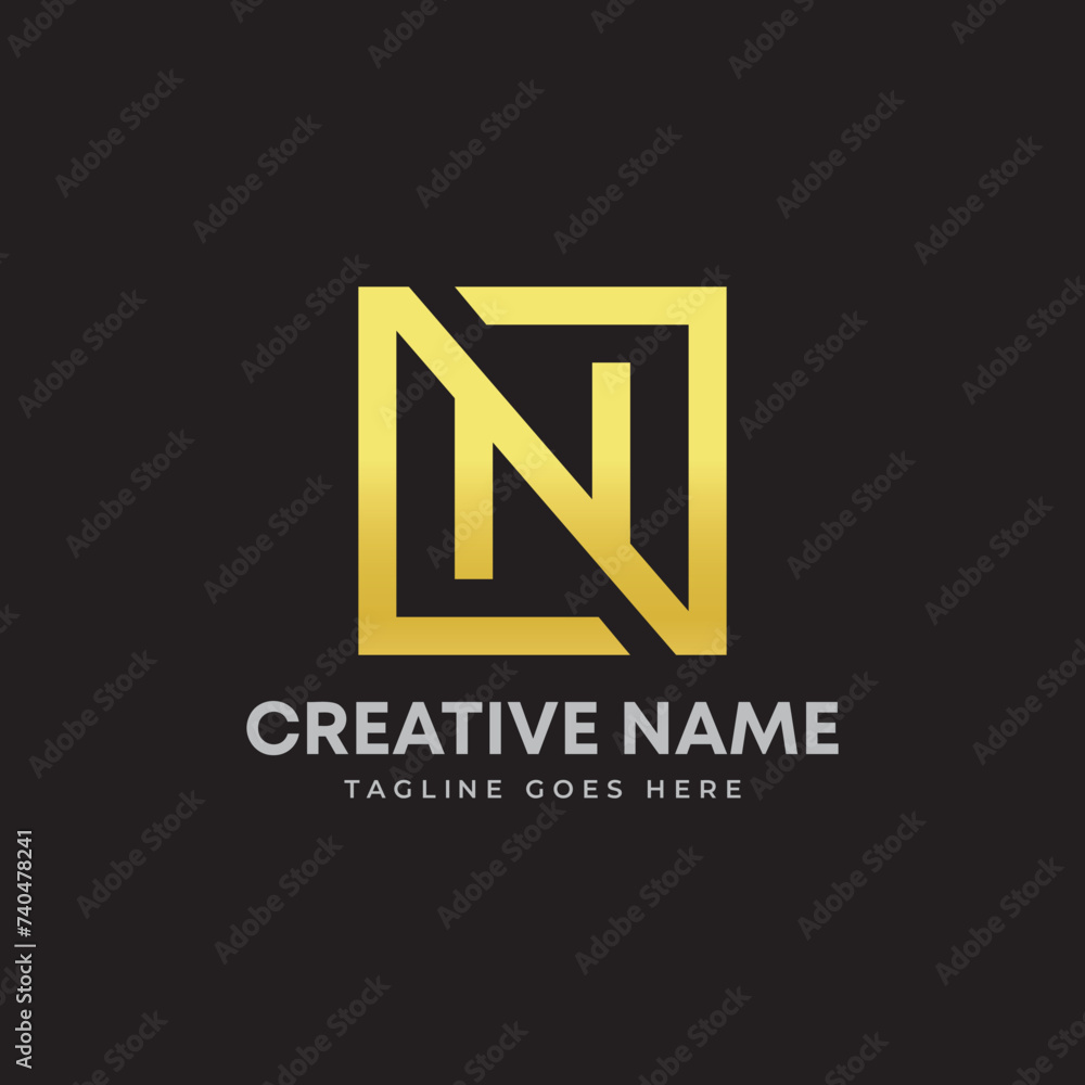 Abstract Letter N logo fit for All business