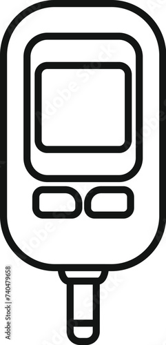 Examination apparatus icon outline vector. Medical patient care. Clinical laboratory