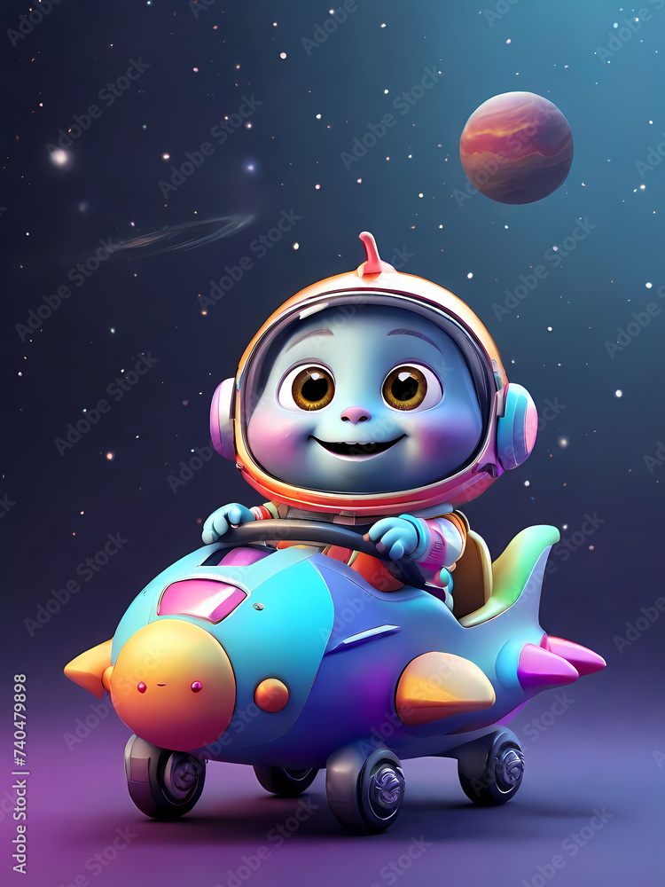 Cute, colorful little aliens are fantasy characters. created type 83 Cute, colorful little aliens are fantasy characters. created type 83