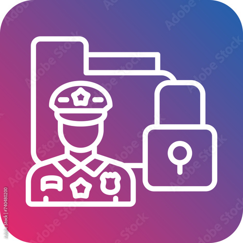 Data Protection Officer Icon Style photo