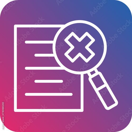 Data Infringement Icon Style