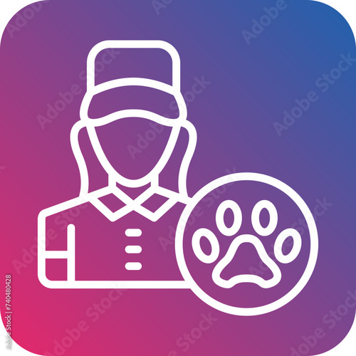 Animal Handler Female Icon Style
