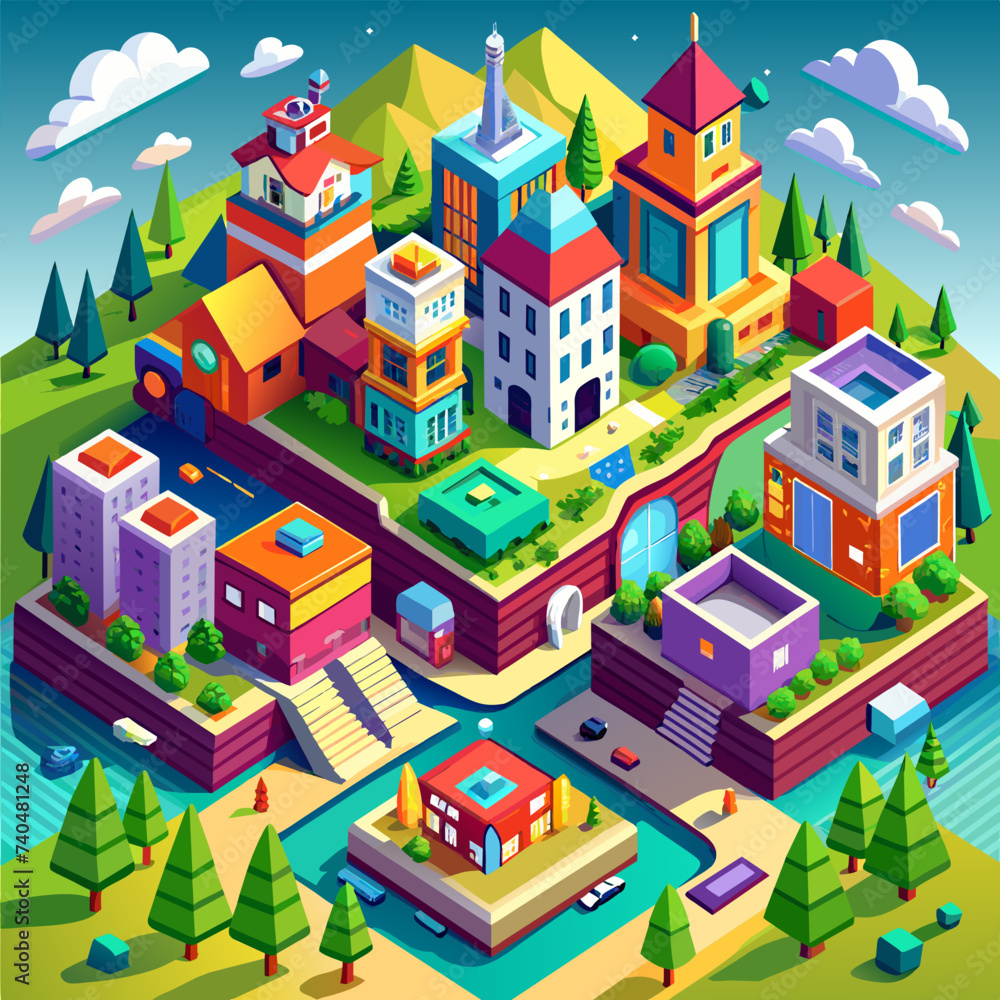 isometric city