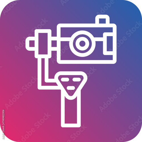Camera Gimbal Icon Style