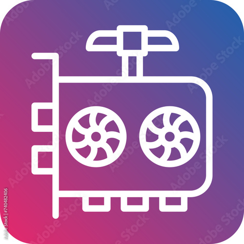 GPU Mining Icon Style