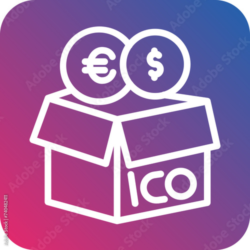 Initial Coin Offering Icon Style