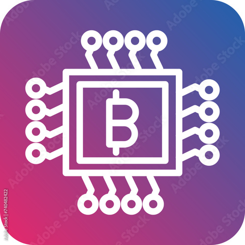 Mining Farm Icon Style