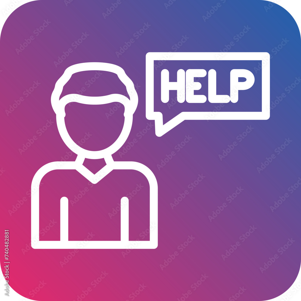 Ask For Help Icon Style