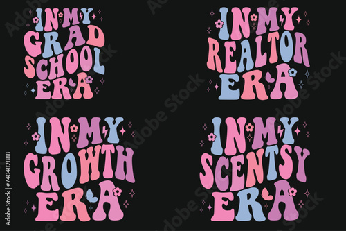 In my grad school era, in my realtor era, in my growth era, in my scent's era Retro T-shirt