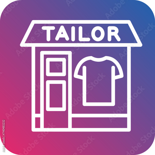 Tailor Shop Icon Style