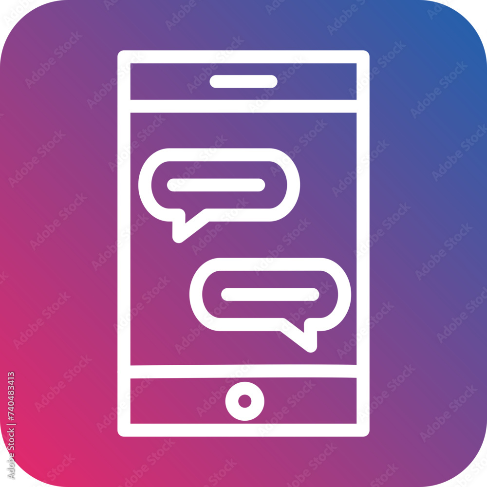 Person Chatting Icon Style Person Chatting Icon Style