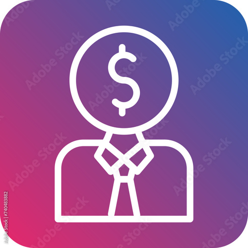 Junior Sales Rep Icon Style