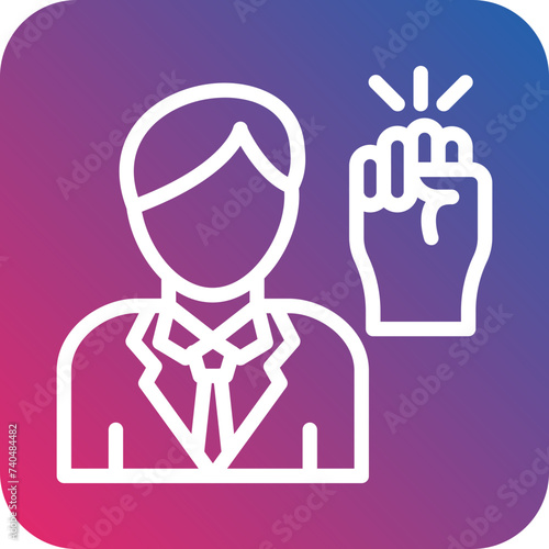 Activist Male Icon Style
