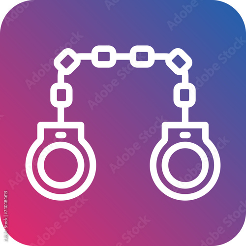 Handcuffs Icon Style