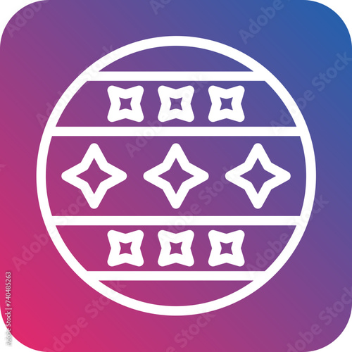Circus Ball Icon Style