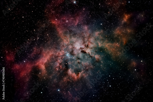 Nebula Galaxy Stars in Outer Space Universe © corey