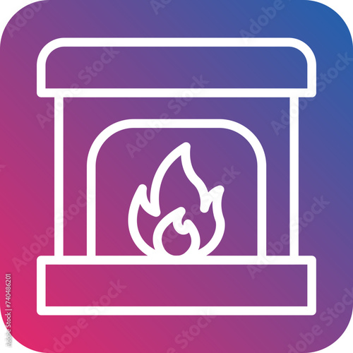 Fireplace Icon Style