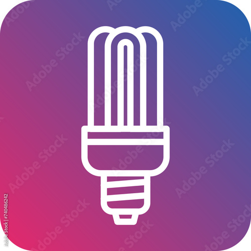 Fluorescent Lamp Icon Style