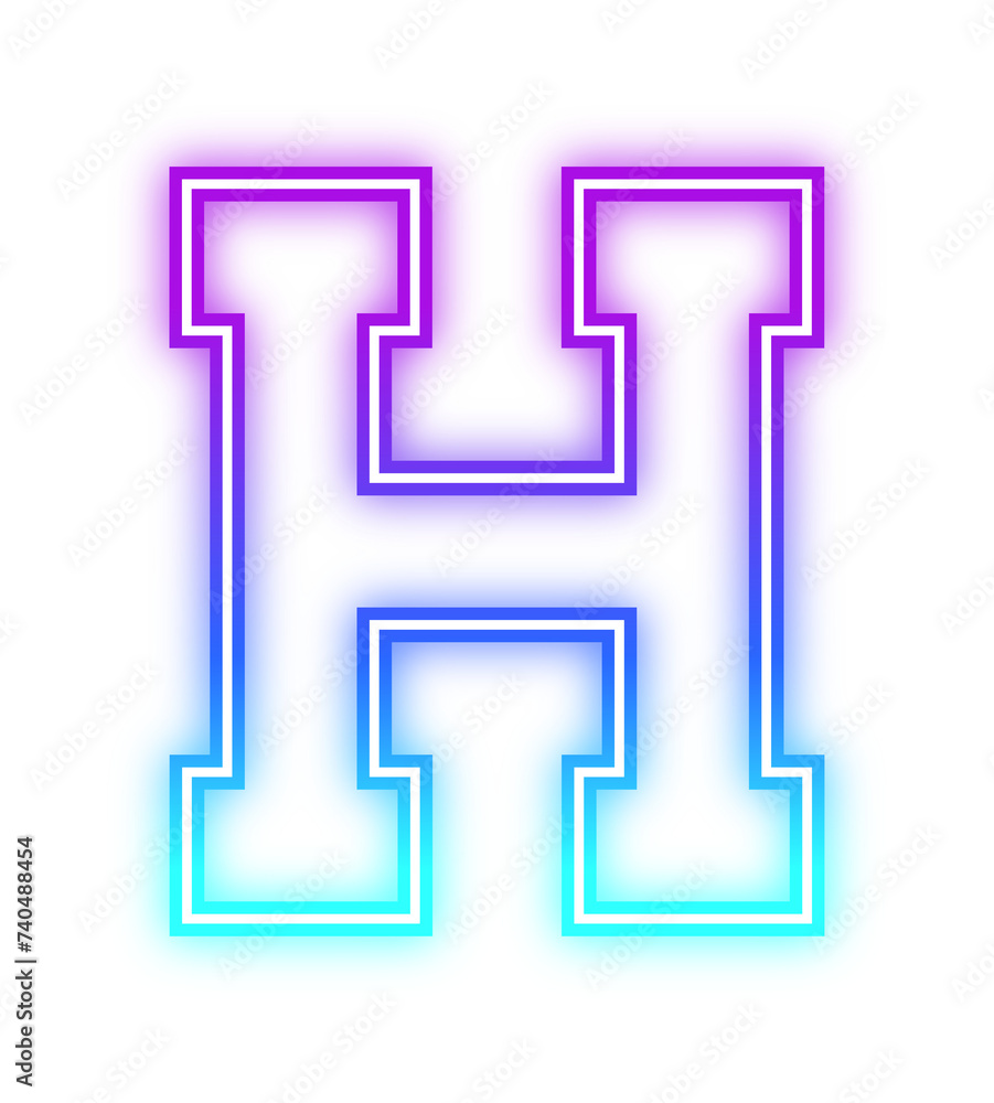 gradient neon alphabet gradient neon alphabet