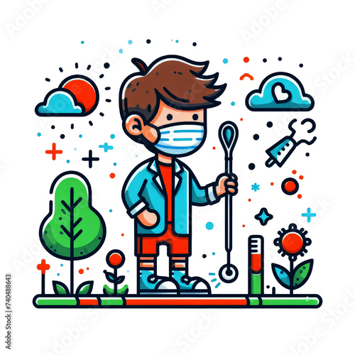 Illustration Doctor kid cute Transparent PNG