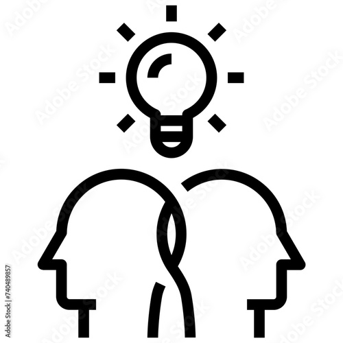 brainstorm outline style icon