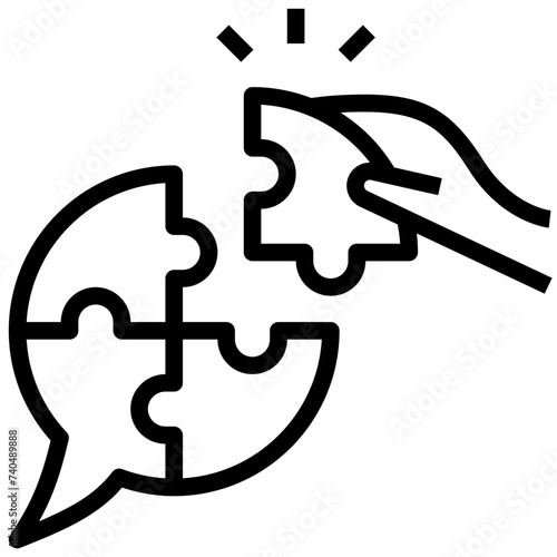 solution outline style icon