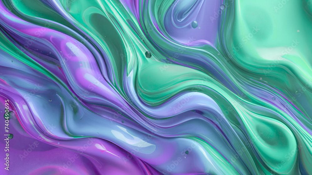 Abstract background with waves of purple and green colors
Abstract background with waves of purple and green colors