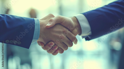 handshake between two businessmen