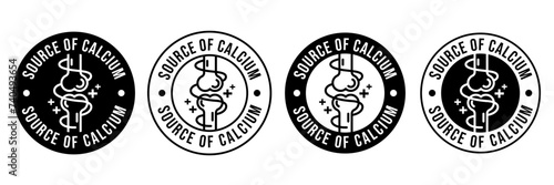 Calcium strong muscles bones. Strong healthy bones icon. Human health medical pictogram. Outline sign useful for packaging web graphic design. Medicine, healthcare concept.