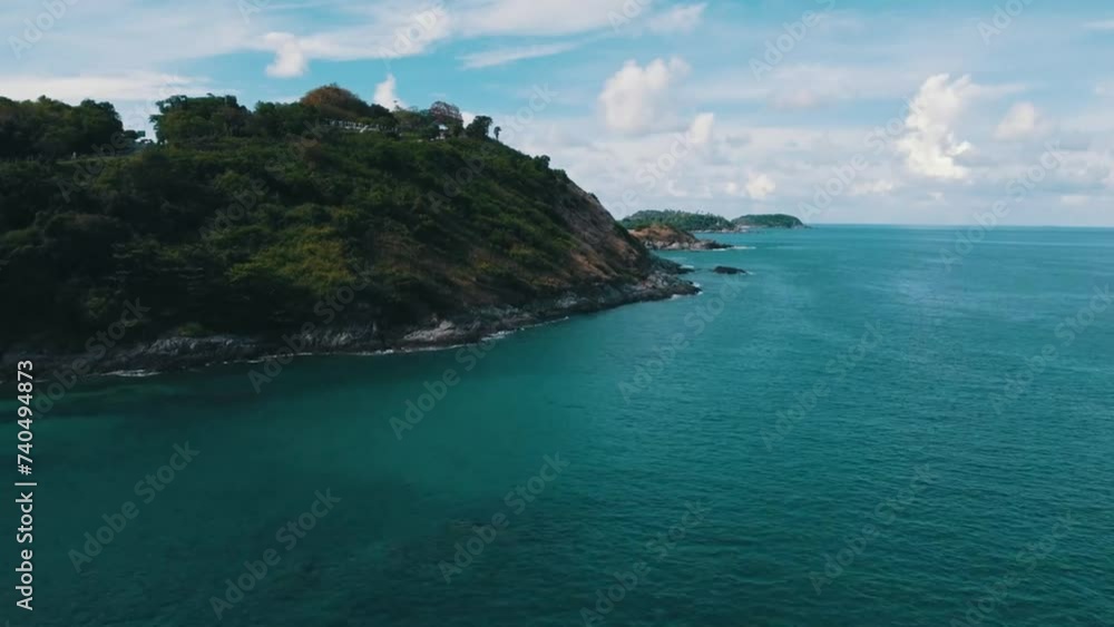 High angle shot on Phuket Island, Andaman Sea, slow motion High angle shot on Phuket Island, Andaman Sea, slow motion