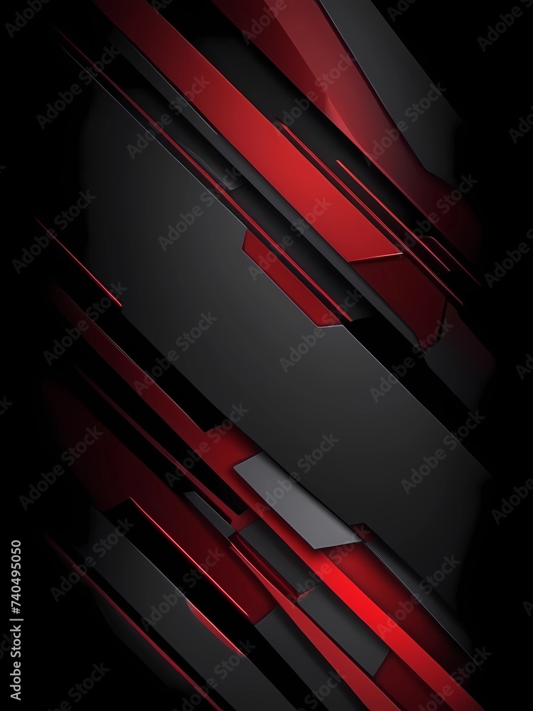 Abstract red black cyber slash geometric layer overlap design modern futuristic technology background Abstract red black cyber slash geometric layer overlap design modern futuristic technology background