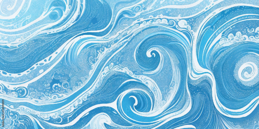 Abstract vector ocean wave soft blue and white background. Water ocean wave white and soft blue aqua, teal texture. Abstract vector ocean wave soft blue and white background. Water ocean wave white and soft blue aqua, teal texture.