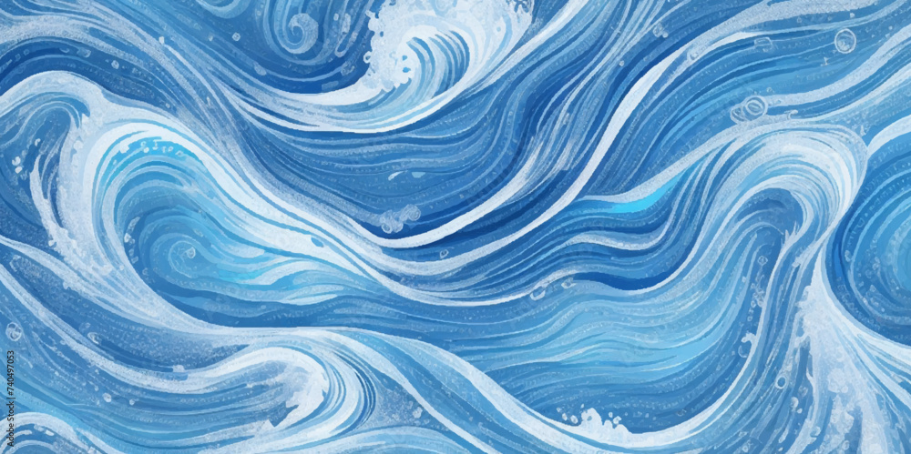 Abstract vector ocean wave soft blue and white background. Water ocean wave white and soft blue aqua, teal texture. Abstract vector ocean wave soft blue and white background. Water ocean wave white and soft blue aqua, teal texture.