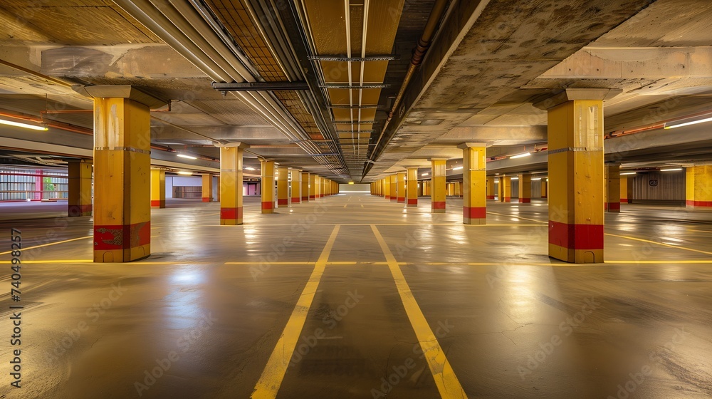 Parking garage underground : Generative AI