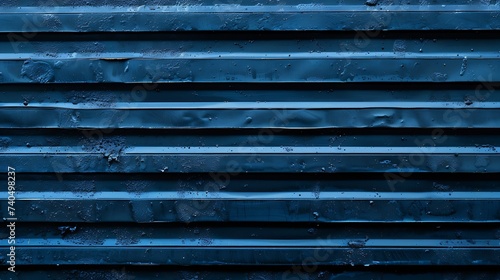 blue stripe dirty plastic texture background for construction industry area : Generative AI