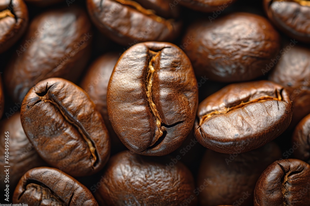 Top view background of aromatic brown coffee beans scattered on surface. Top view background of aromatic brown coffee beans scattered on surface.