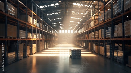 interior of a warehouse : Generative AI