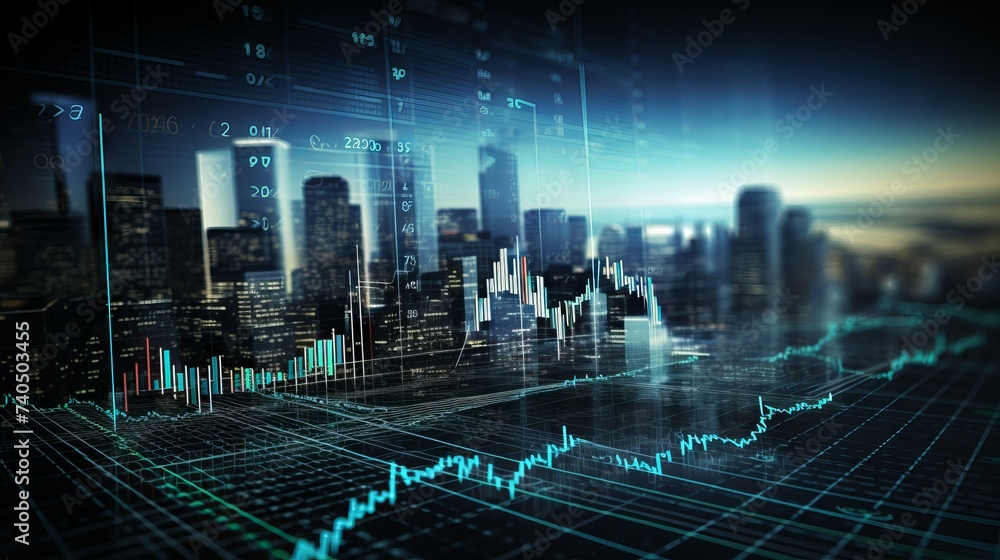 Dynamic stock market analysis chart: finance insights for business growth background
Dynamic stock market analysis chart: finance insights for business growth background