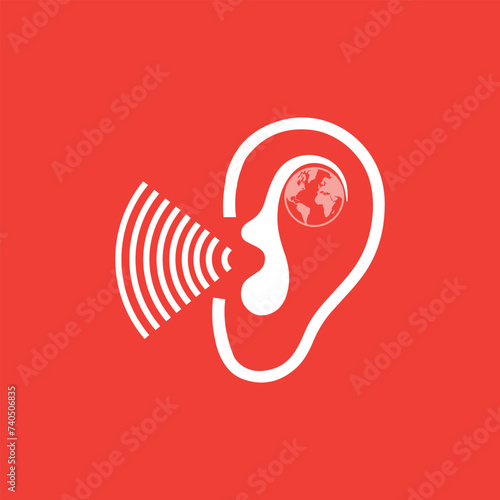 World Hearing Day, raise awareness about how to prevent deafness and how to prevent deafness and hearing loss and promote ear and hearing care around the world, vector illustration.