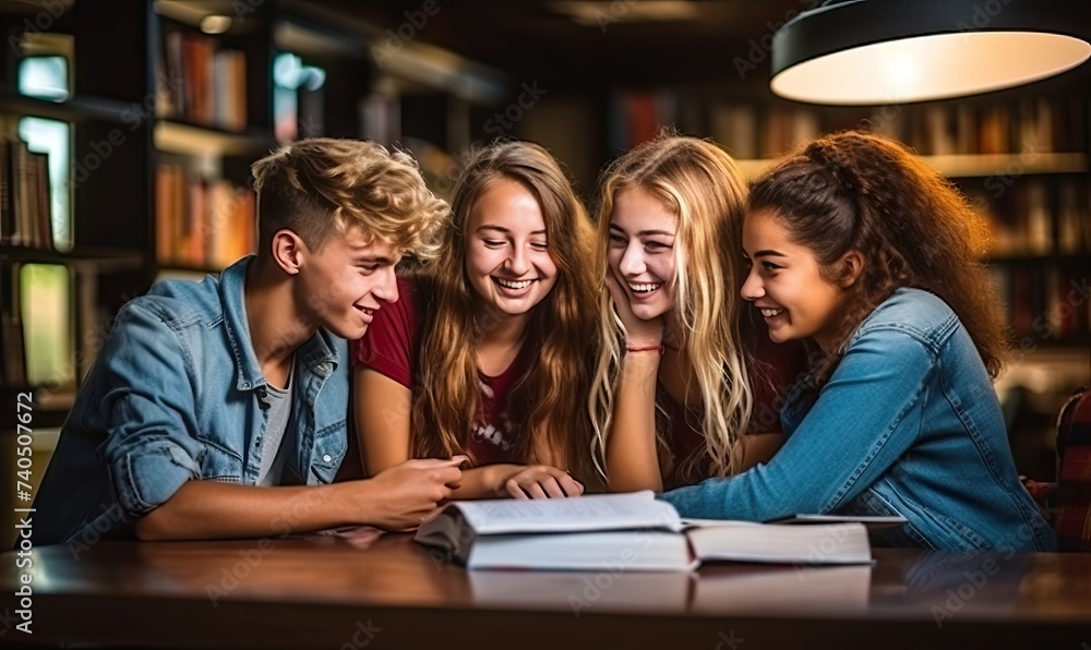 Young People Gathering Around a Table Young People Gathering Around a Table