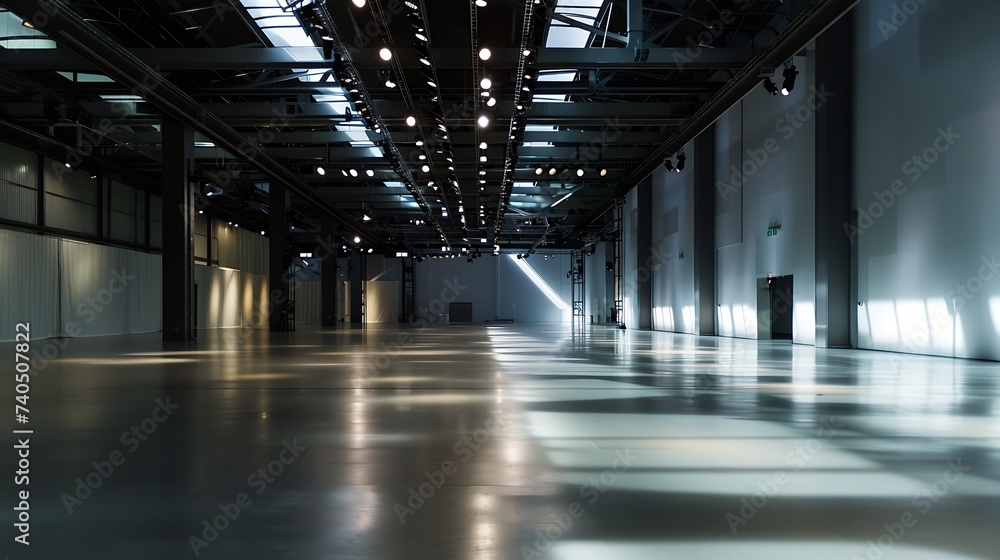 interior of empty exhibition place : Generative AI interior of empty exhibition place : Generative AI