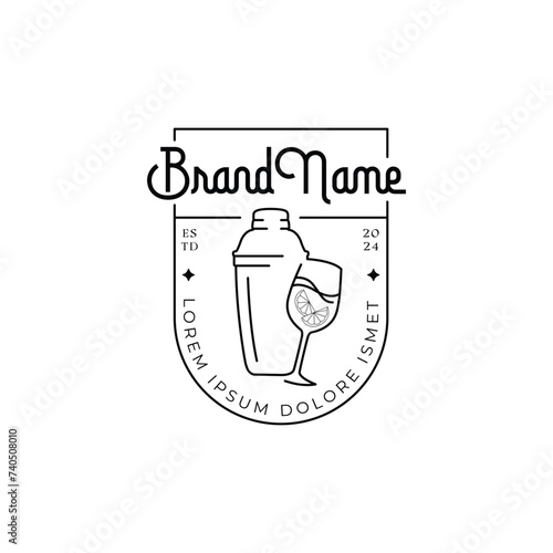 Bar logo design template vector illustration