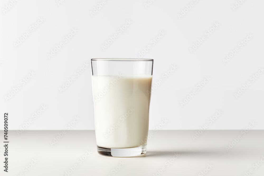 Glass with milk, yogurt isolated on white background. With clipping path. Glass with milk, yogurt isolated on white background. With clipping path.