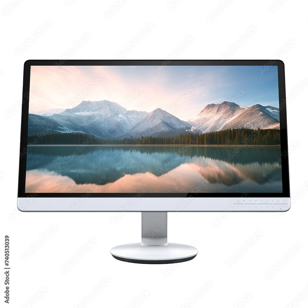 Fototapeta premium Monitor isolated on transparent background