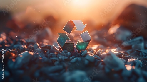 recycling platic : Generative AI photo