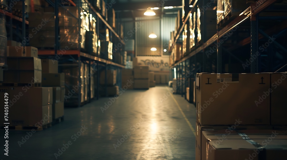 warehouse interior : Generative AI