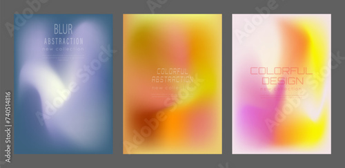 Colorful blurred background. The color gradient of the cover, book, magazine catalog. A template for a banner, poster and brochure. An abstract version of modern design.